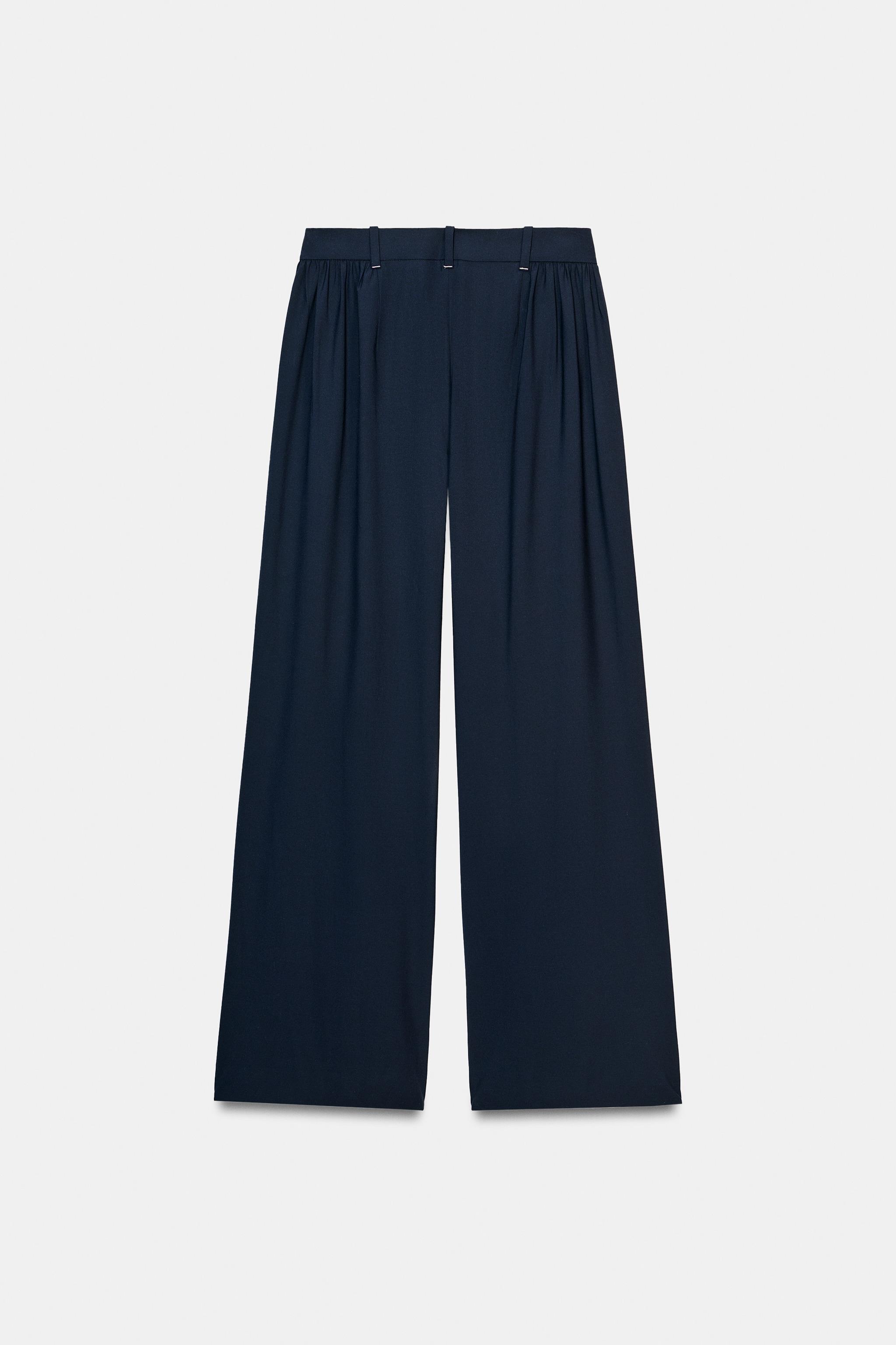 PANTALON À PLIS ET JAMBES LARGES ZW COLLECTION